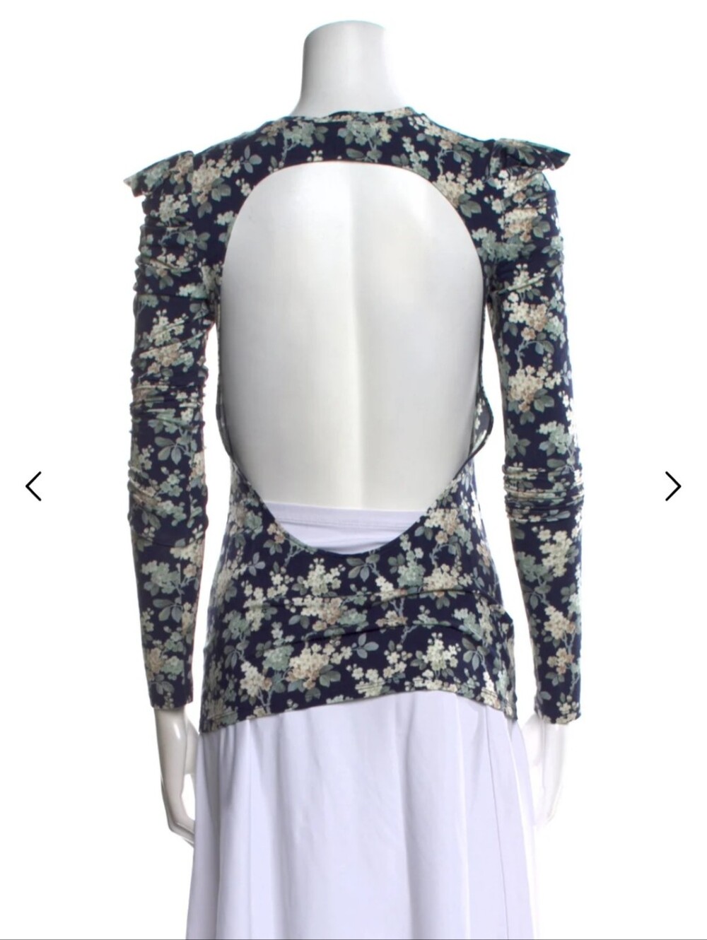 NWOT Les Rêveries Floral Cut Out Sz. XS